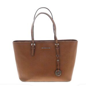 Michael Kors - Jet Set Travel Tote & Lap Top Bag - Brown Leather